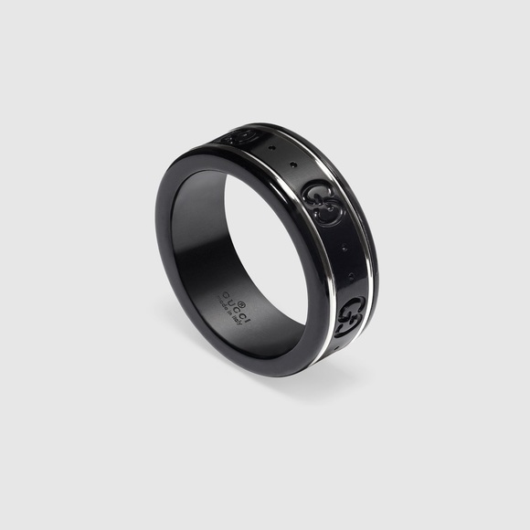 SOLD - Gucci Icon Ring | Gucci Icon Thin Band in White Gold - Picture 2 of 10